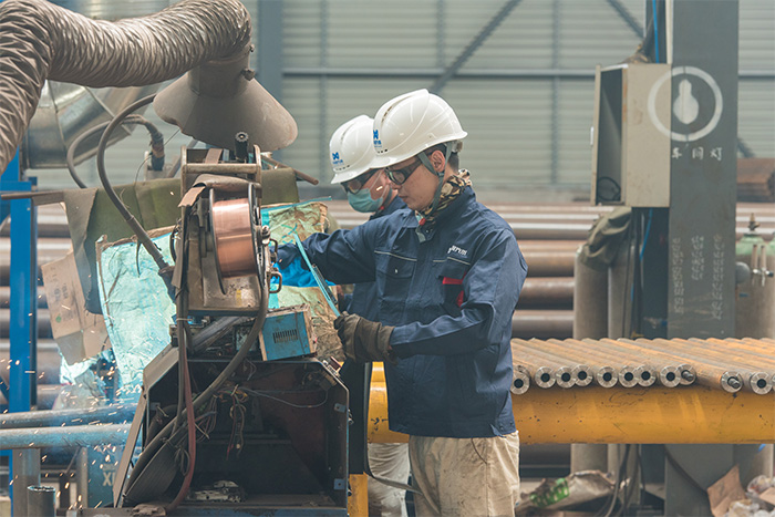 冀州网架自动化焊接